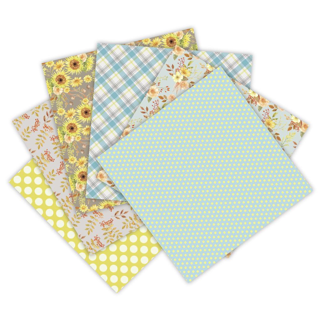 24 листа Осень Пришла Бумажные блоки для творчества Вырубки Художественный фон Оригами Скрапбукинг Изготовление открыток