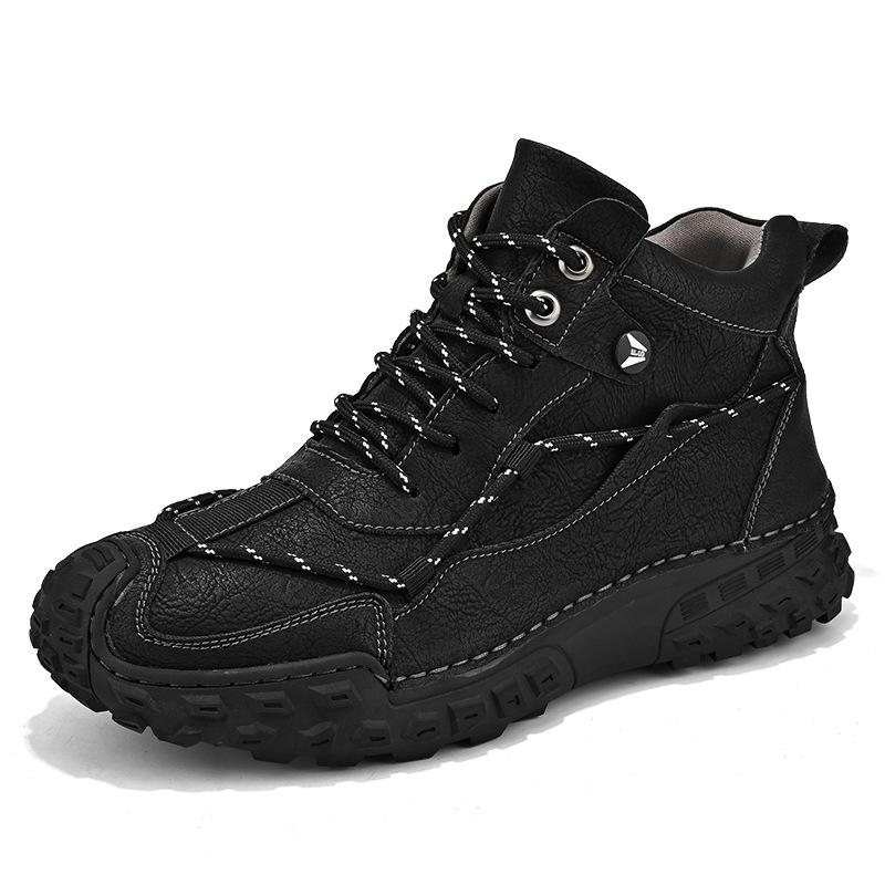 Внешняя торговля всесезонная мужская обувь из хлопка большого размера для осени и зимы, модная обувь для отдыха на открытом воздухе, мужские ботинки из хлопка 2025 года, повседневная обувь