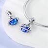 Charms Plata Blue Mysterious Cosmic Planet Pendants Fit Original Bracelets Charms For Women Jewelry Diy Making Gifts
