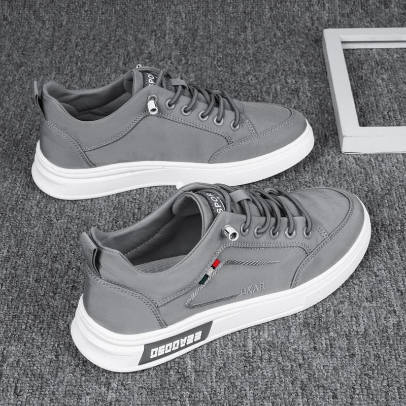 Мужская противоскользящая и износостойкая однотонная уличная модная повседневная обувь, спортивная обувь, мужская обувь, обувь для доски