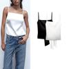 Spring New American Style Sexy Elegant Silm Sexy Open Back Bow Suspenders Tops 2712331
