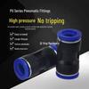 PU Plastic Pneumatic Quick-Insert Straight Connector for Air Tubes (Sizes: 4, 6, 8, 10, 12, 14, 16)