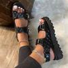 Summer Platform Women Sandals Black  Casual Outdoor Fashion Comfortable Causal Ladies Sandals High Quality Beach Shoes