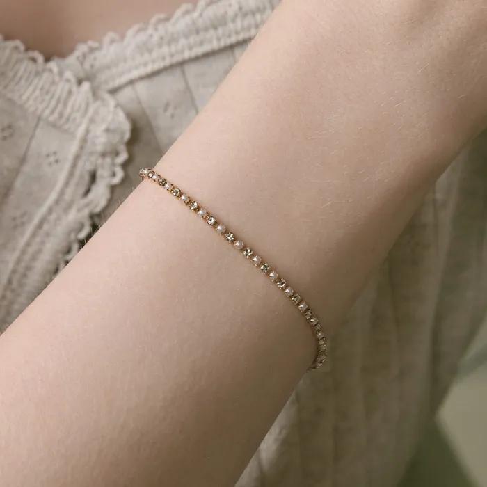 (Покрынное золото 18K) Браслет Lume Line