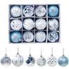 12pcs / Set 6Colors 6cm Christmas Ball Tree Decorated Diameter Christmas Ball Decorated Gift Pendant
