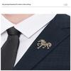 Classic Rhinestone Horse Brooches For Women Zodiac Animal Lapel Pins Casual Party Accessories New Year Gifts Friends