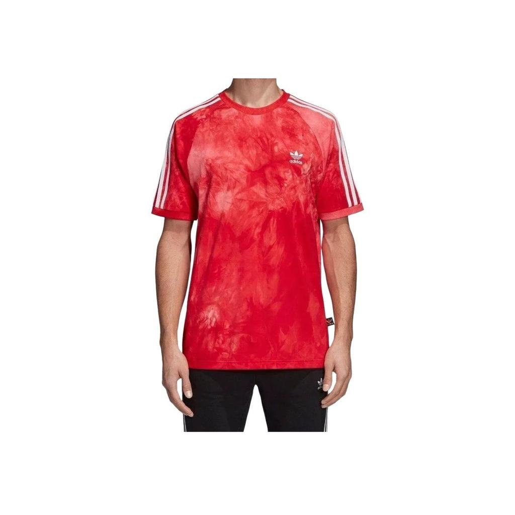 Adidas Оригинальная толстовка Pharrell Williams Hu Holi Scarlet в полоску, удобная футболка с коротким рукавом, мужские топы CW9101