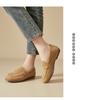 Autumn Le Fu Shoes Women's British Bean Shoes Soft soled Comfortable Flat Bottom Deep Mouth Single Shoes Versatile Commuter