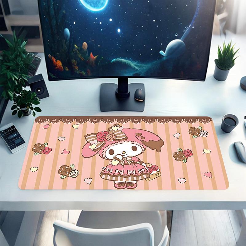 1PC My Melody Large Durable Mouse Pad Suitable for Office Desks, Gaming Desktops.Non-Slip Back P12