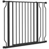 Wide Dog Safety Gate, with Door Pressure, for Doorways, Hallways, Staircases - Black