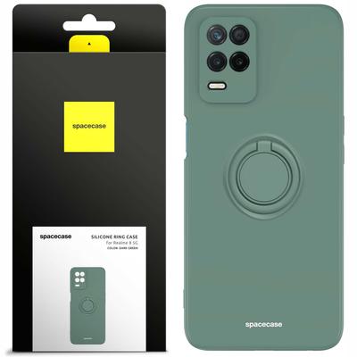 Силиконовое кольцо Sc для Realme 8 5G Темно-зеленое
