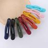 Simple Wild Matte Girls Seamless Candy Color Face Wash Hairpin Hair Claw Plastic Duckbill Clip