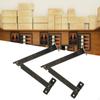 1 Pair Lid Support Hinges for Wooden Box Metal Heavy Duty Furniture Hardware Folding Stay Hinge