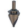Spiral Step Drill Bit 10 Size Dark Yellow High Speed Steel Grooved Stepped Drills Bits