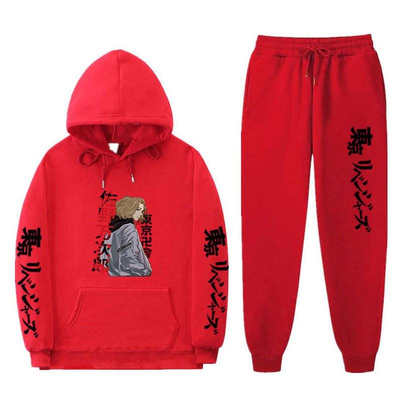 Mens Oversized Hooded Sweatshirt Set With Side Pockets Streetwear Style Cotton Blend Warm Winter Outfit