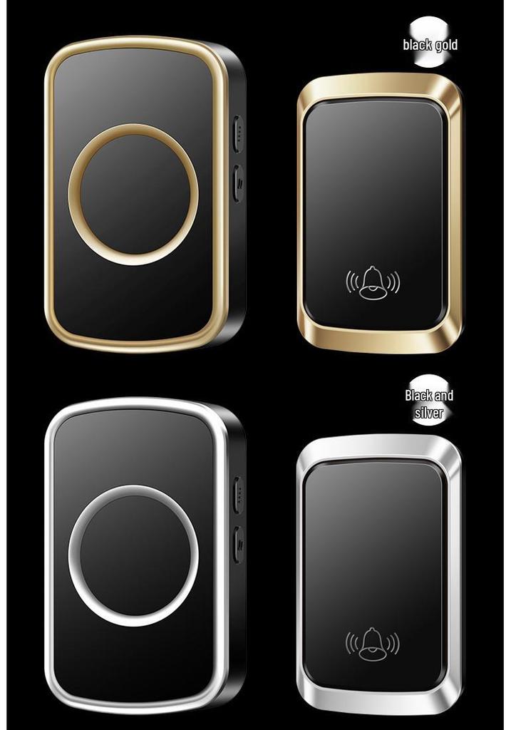Wireless Waterproof Self-Powered Doorbell for Home with Ultra-Long Range & Battery-Free Remote for Elderly