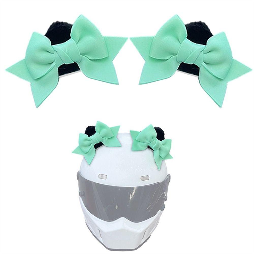 2Pcs Butterfly Knot Helmet Decoration Driving Styling Helmet Accessories for Riding Sking