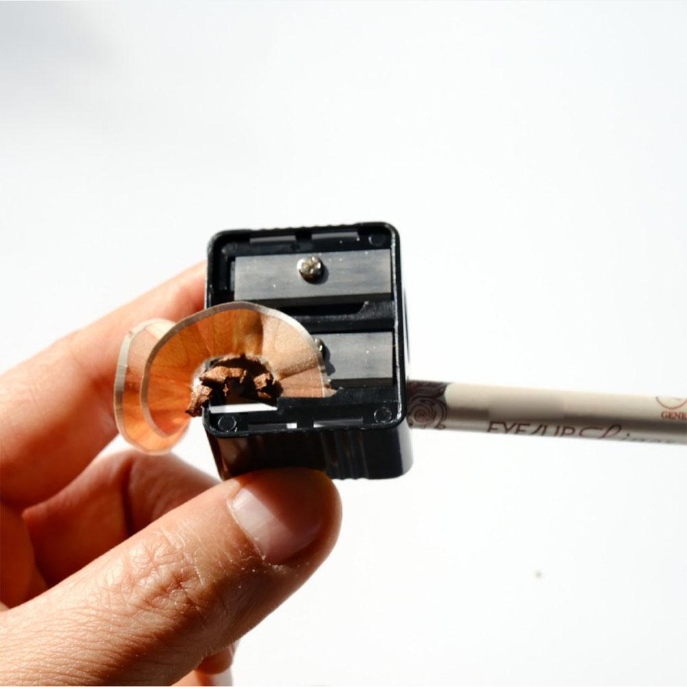 Двойные отверстия прецизионная помада косметическая точилка для карандашей принадлежности карандаш для губ школа офис глаз G0K3