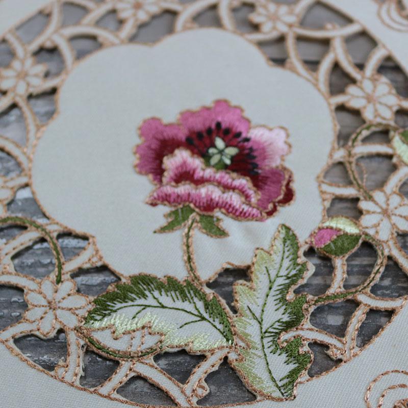 Европейская вышивка розами салфетка для стола свадебная рождественская салфетка для стола кухонное украшение стола и аксессуары