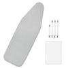 Heat-reflective Ironing Board Cover with Extra Thick Polyester Felt Padding and Elastic Ties (92x33cm)