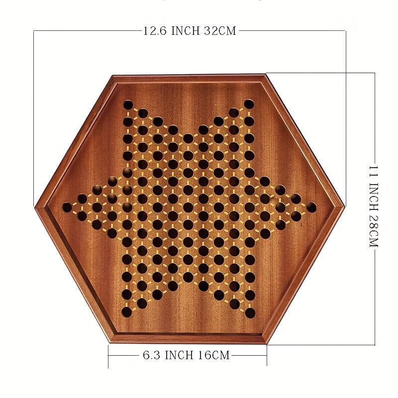 Деревянный набор для китайских шашек с ящичками - 72 разноцветные фишки, стратегическая игра для 6 игроков, семейные и вечериночные игры, для всех возрастов