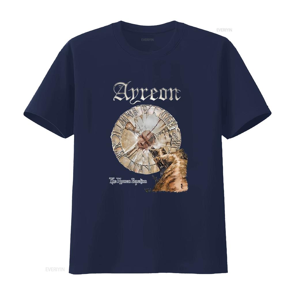 Ayreon The HuУнисекс Equation Классическая футболка Доступна в размерах от S до 5XL винтажный уличный стиль Удобная