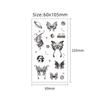 Dark Butterfly Sexy Waterproof Temporary Tattoo Sticker India Women Back Waist Flash Tatoo Girl Body Art Fake Tattoos Realistic