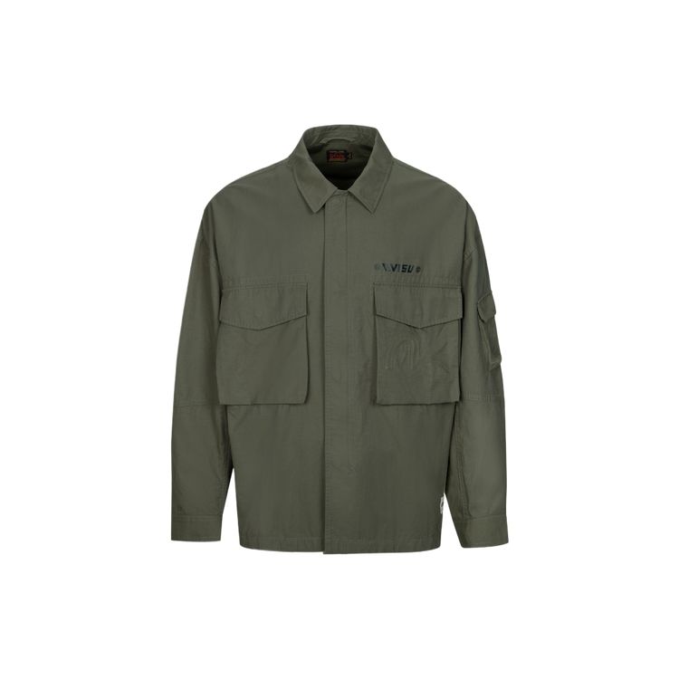 Evisu Мужская куртка с узором из головы Будды и чаек, а также логотипом 2ESHTM4SJ8009LFCT