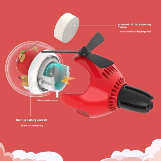 Автомобильный освежитель воздуха со светодиодной подсветкой, работающий от батареек, универсальный ароматический диффузор с ароматическими таблетками, украшение для вентиляционного отверстия автомобиля