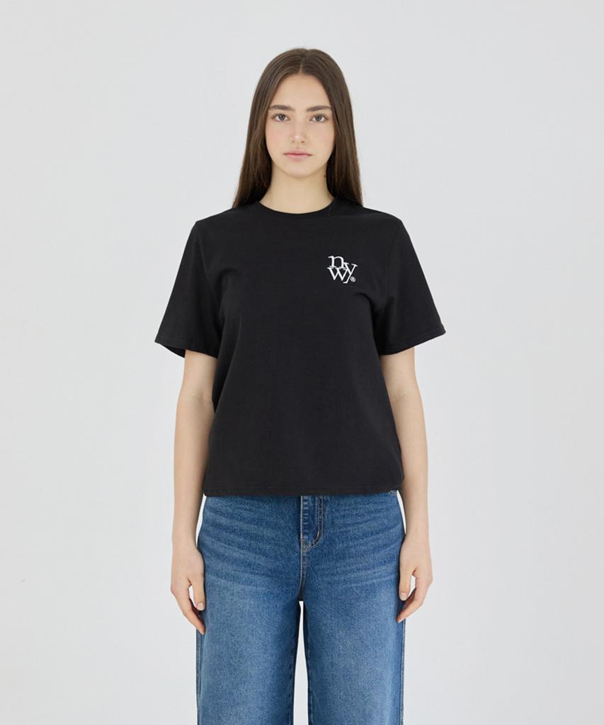 Nyuyogwogseu Классическая футболка Regular Fit_ Черный