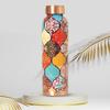 Copper 1 Litre Water Bottle With Leak And Rust Proof Protection For Home And Office Use Ayurveda And Yoga Health Benefits Bottle (Hexagon)