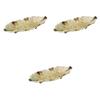Set of 3 Sand Glass Leaf Plates X X Ceramic Serving Plates by Setomonohonpo 13.0 [41 17.5 5.5 Cm]