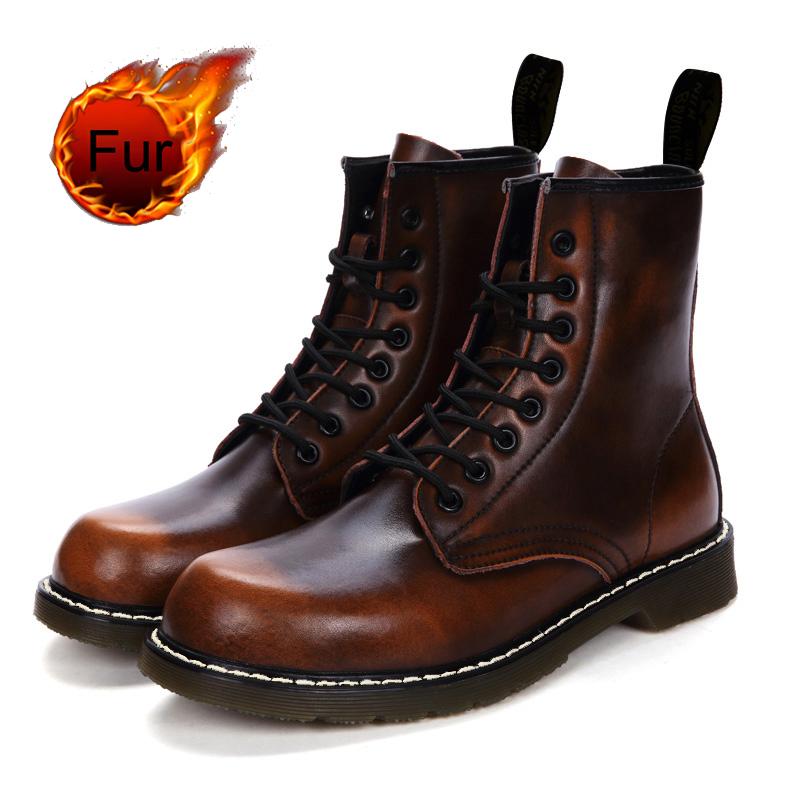 Fashion 35~46 Dropship Women Mens 2024 Ankle Snow Boots Genuine Leather Shoes For Men Woman Designer Shoes Fashion Warm Winter Autumn