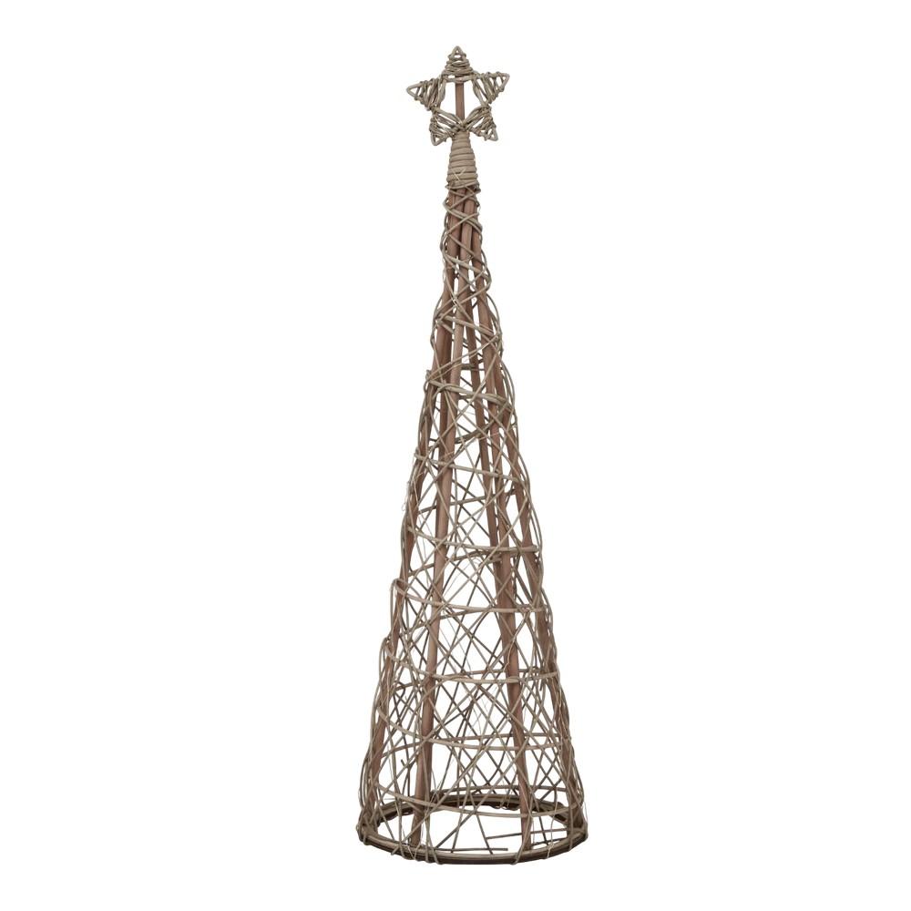 Hill Interiors Wicker Christmas Tree Decoration
