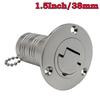 1.5" 38mm Deck Filler Fill FUEL GAS DIESEL WATER WASTE stainless steel 316 Keyless Cap boat Hardware accessories Socket yacht