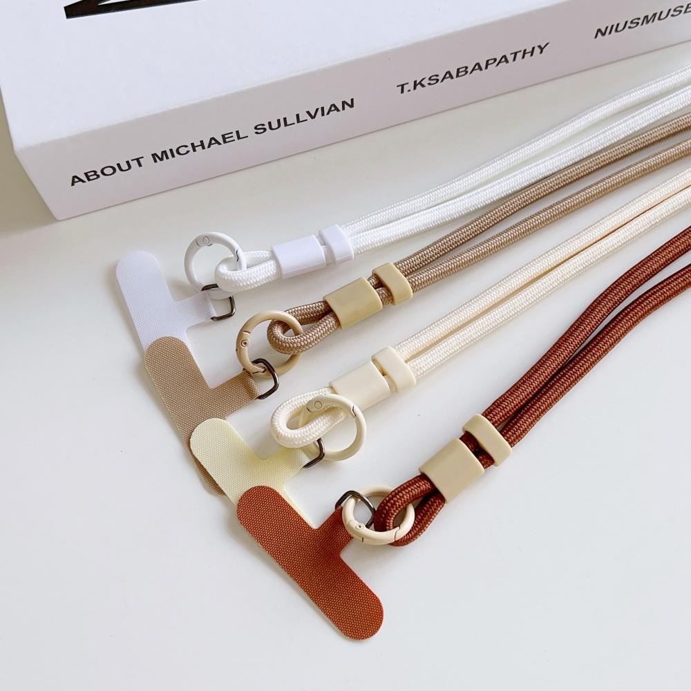 Конфетный цвет Кроссбоди Красочный длинный ремешок для мобильного телефона Регулируемый шнурок Ожерелье Подвесная веревка Аксессуары против потери