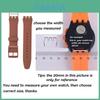 Прочный силиконовый ремешок для часов на замену для Swatch 16мм 17мм 19мм 20мм