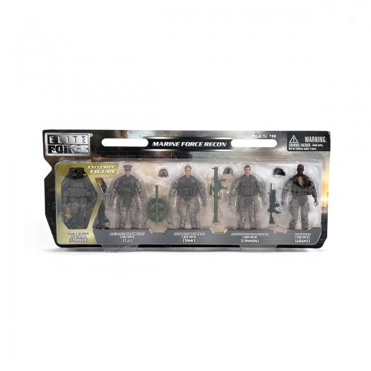 Игровой набор фигурок бойцов ELITE FORCE — РАЗВЕДКА (5 фигурок, аксессуары)