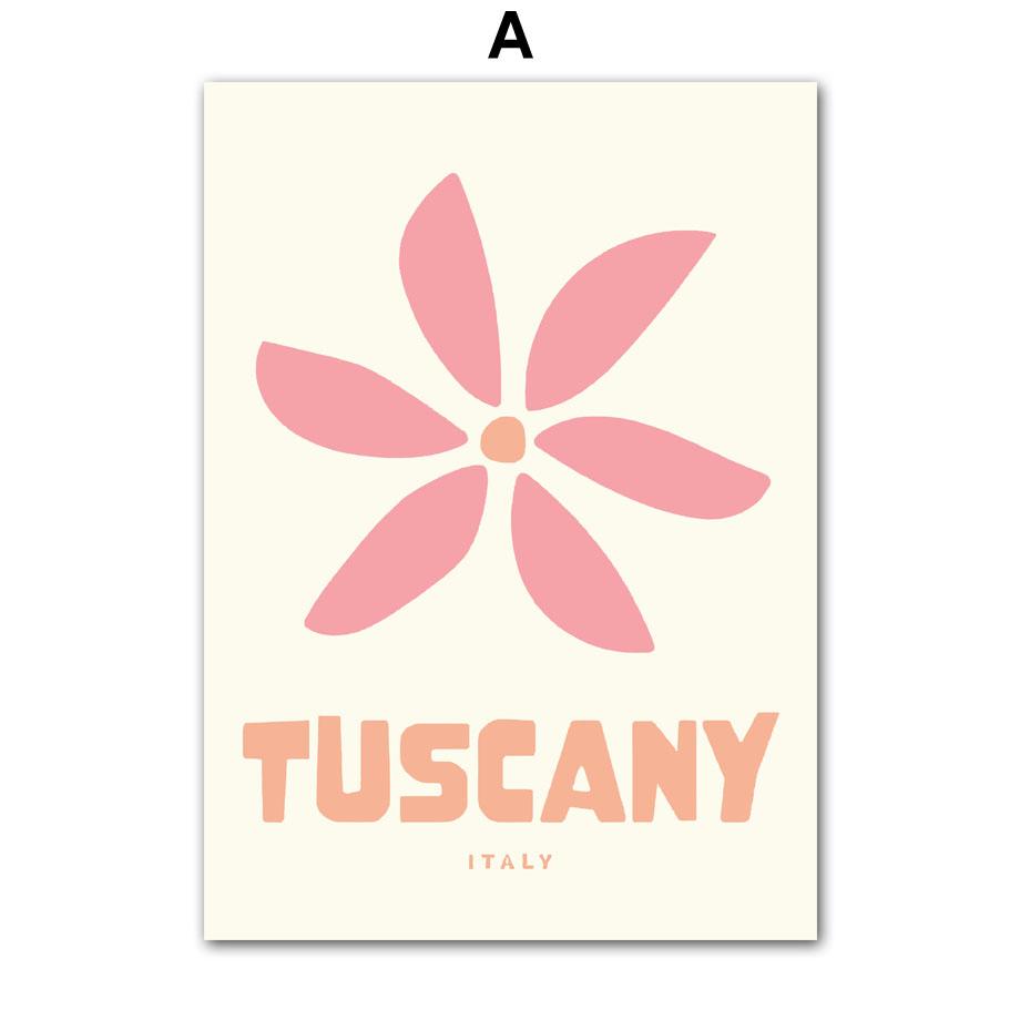 Абстрактные цветные блочные формы Персиково-ракушечный Настенное искусство Холст Живопись Скандинавские Постеры и Принты Настенные картины для декора гостиной