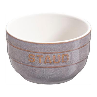 Банка для рома Staub, старинная серая керамическая маленькая миска, безопасная для использования в микроволновой печи, японская тарелка "круглая 8 см" [Авторизованный продукт] 40511-860