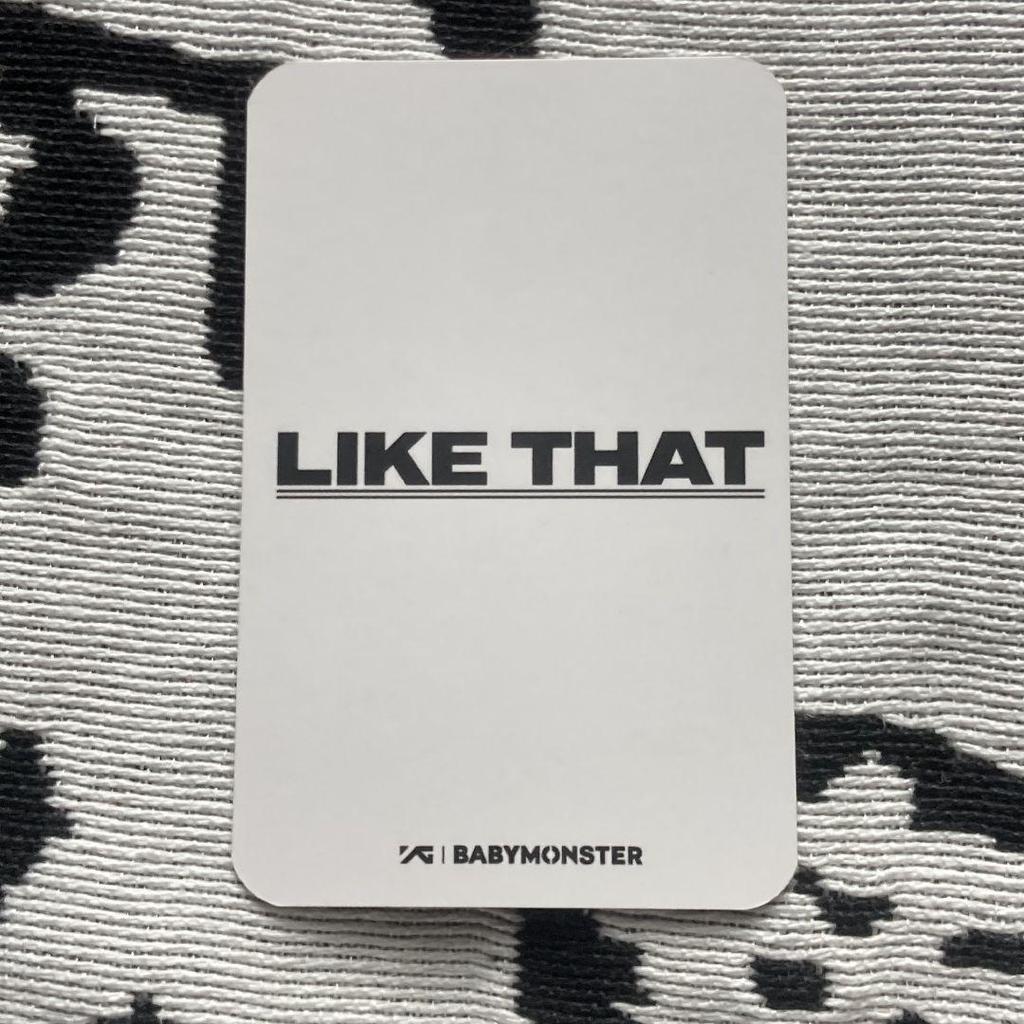 [USED] Luka like that BABYMONSTER Sanok Trading Card