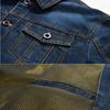 Men's Solid Denim Jacket Spring Autumn Casual Slim Fit Bomber Jackets Male Jean Jacket Outwear Male Cowboy Plus Size