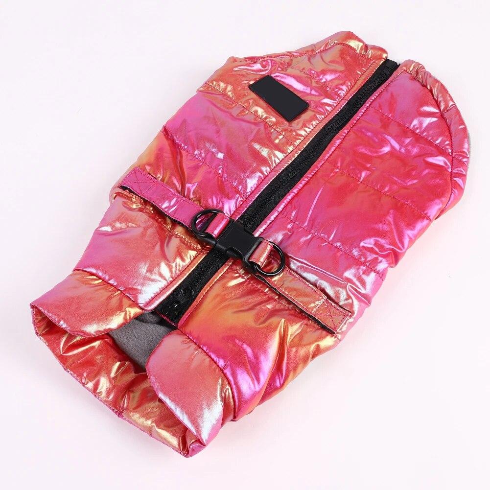 Красочная куртка для собак, одежда, зимняя теплая водонепроницаемая стеганая жилетка для домашних животных, одежда для чихуахуа, йоркширского щенка, одежда для собак