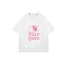 White T Shirt Disco Queen Pink Disco Ball Print Casual Summer Wear
