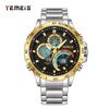 Temeis Multifunctional Fashion Timing Men'S Sports Double Luminous Watch Men'S Watch Calendar Business Casual
