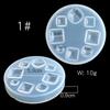 DIY Jewelry Tool Silicone Mould Round Oval Square Drop Pendant Earring Mold Handmade Craft Decoration Epoxy Resin Mold