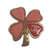 COCO Mark 031P Stylish Outing Clover Brooch  Gold / Pink Women Used