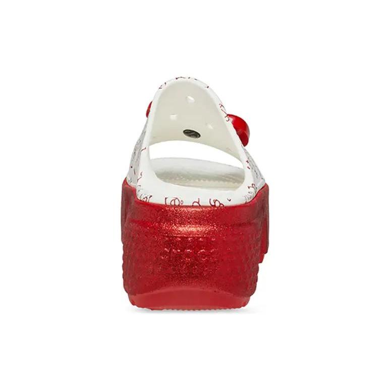 Crocs Stomp Slide Hello Kitty 50-летие Красный Глиттер Женские 209815-100