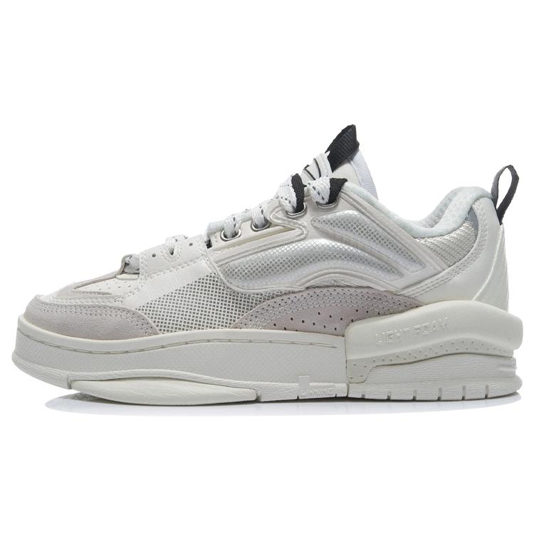 Li Ning Wave Zen Устойчивые к истиранию Легкие Нескользящие Низкие Кеды для скейтборда Женские Snow AGCR272-2