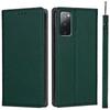 Leather Case for Samsung Galaxy S20 FE, ERBORD Grain Leather, Green